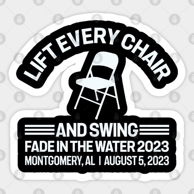 Lift Every Chair And Swing Fade in the water 2023 Sticker by RiseInspired